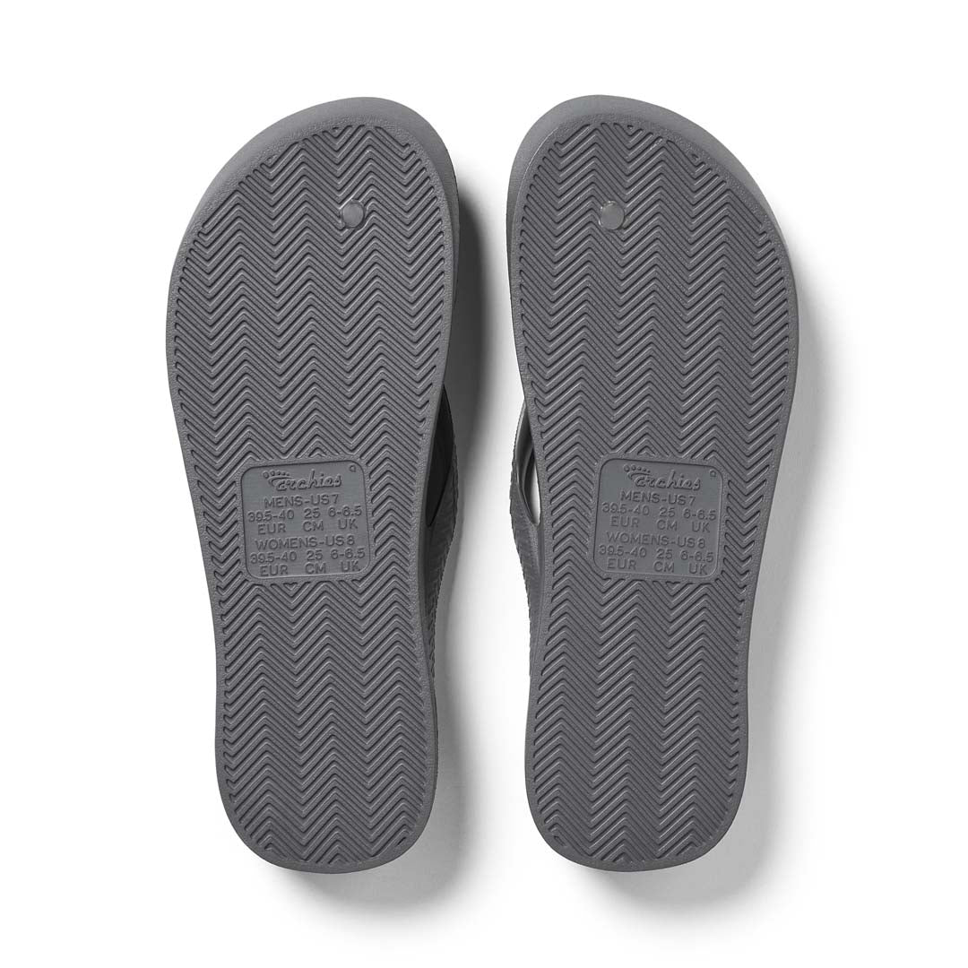 Arch Support Thongs - Classic - Charcoal - Image 14