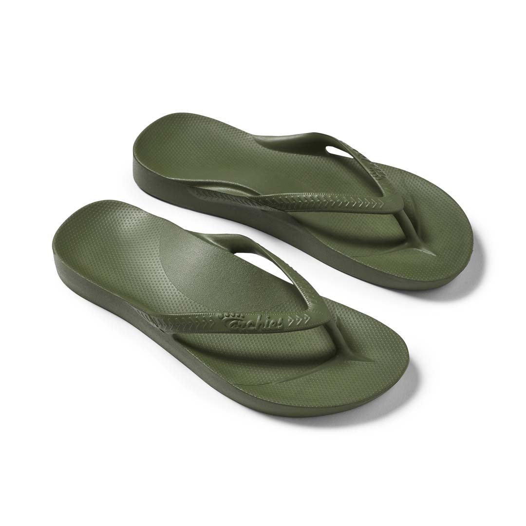 Arch Support Thongs - Classic - Olive - Image 13