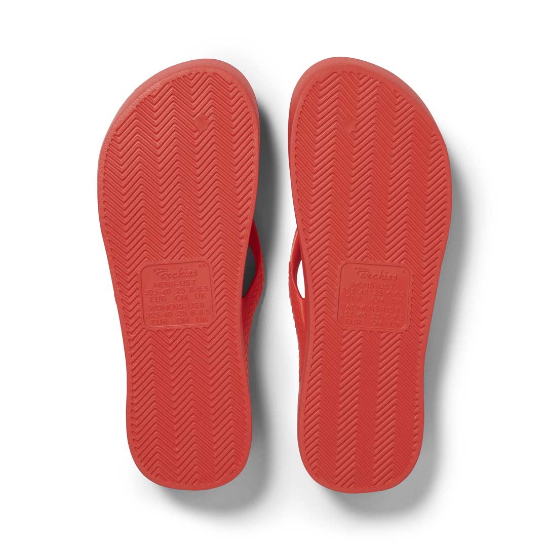 Kids - Arch Support Thongs - Coral - Image 7