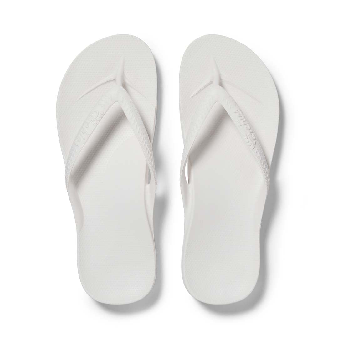 Arch Support Thongs - Classic - White
